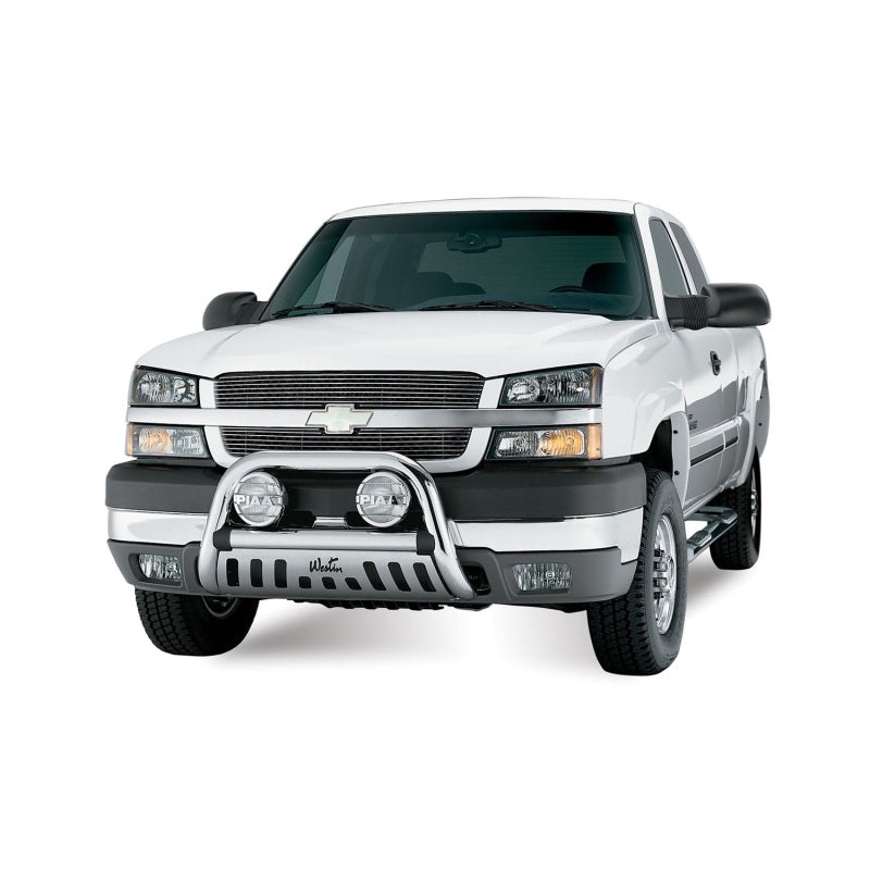Westin 1999-2013 Chevy Silverado 1500 Crew Cab Signature 3 Nerf Step Bars - Chrome - Mammoth Racing -