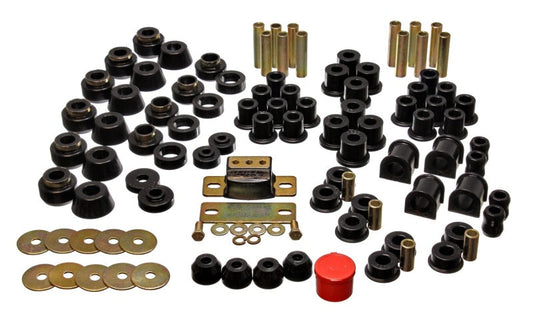 Energy Suspension 87-95 Jeep Wrangler YJ Black Hyper-Flex Master Bushing Set - My Store