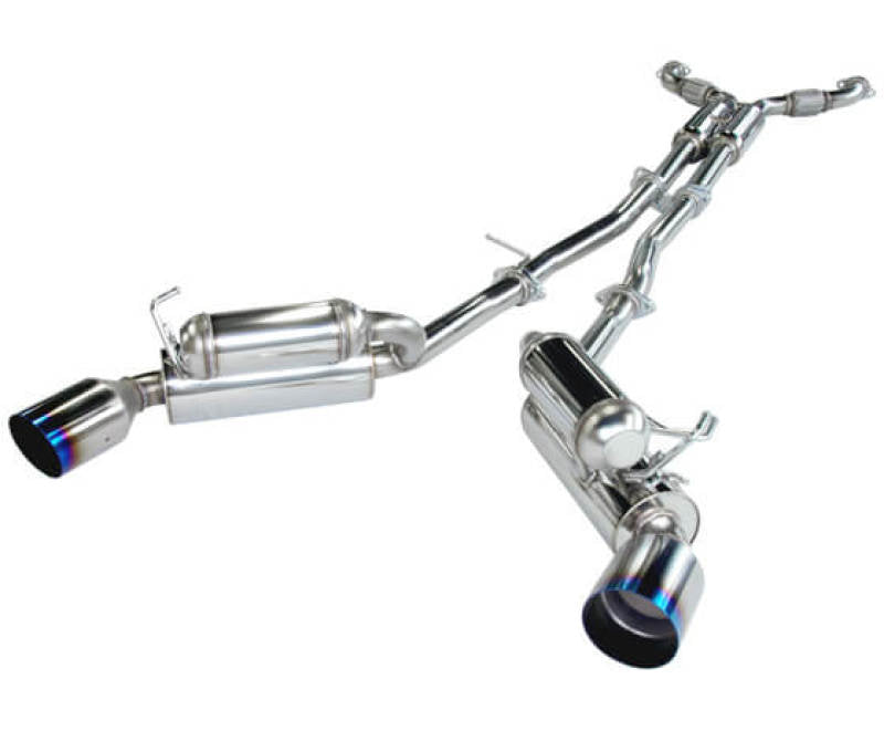 HKS 03-07 G35 Dual Hi-Power Titanium Tip Catback Exhaust - Mammoth Racing -