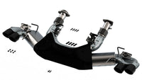 Borla 2020 Chevrolet Corvette C8 6.2 ATAK 3in Exhaust System Dual Round Rolled A/C Black Chrome Tips - My Store