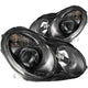 ANZO 2001-2007 Mercedes Benz C Class W203 Projector Headlights Black - My Store