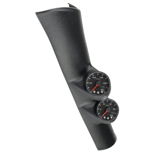 Autometer Diesel Gauge Kit A-Pillar 98-02 RAM Boost/EGT 60psi/2000 degree F Black Spek-Pro - My Store