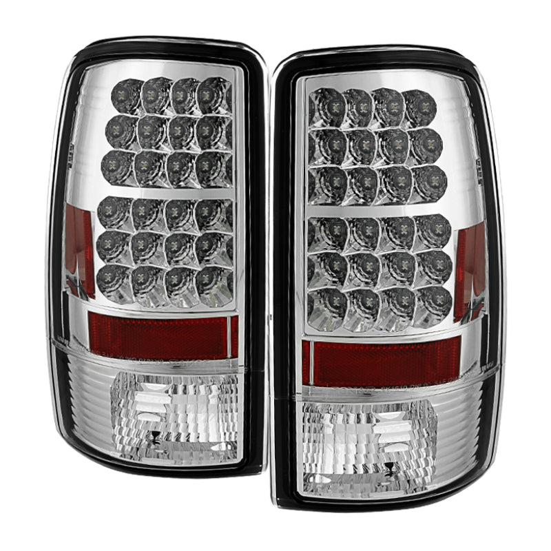 Spyder Chevy Suburban/Tahoe 1500/2500 00-06/GMC Yukon LED Tail Lights Chrome ALT-YD-CD00-LED-C - Mammoth Racing -