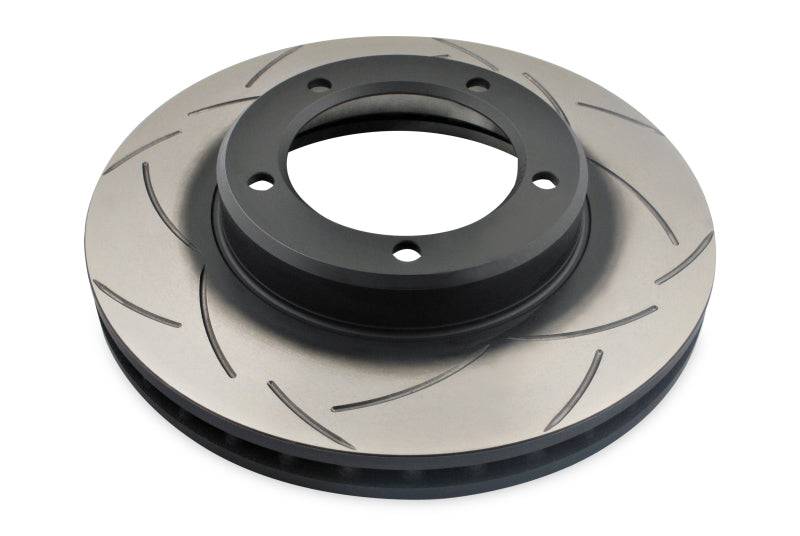 DBA 98-06 Toyota 70 Landcruiser (Feverse Mount) 4X4 Survival T2 Slotted Front Brake Rotor - Mammoth Racing -