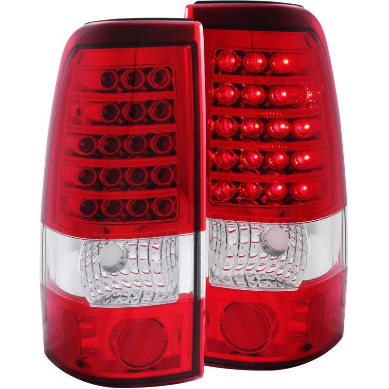 ANZO 1999-2007 Chevrolet Silverado 1500 LED Taillights Red/Clear - My Store
