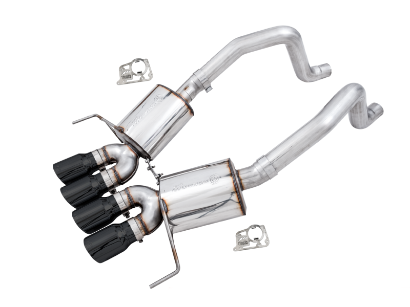 AWE Tuning 14-19 Chevy Corvette C7 Z06/ZR1 Touring Edition Axle-Back Exhaust w/Black Tips - Mammoth Racing -