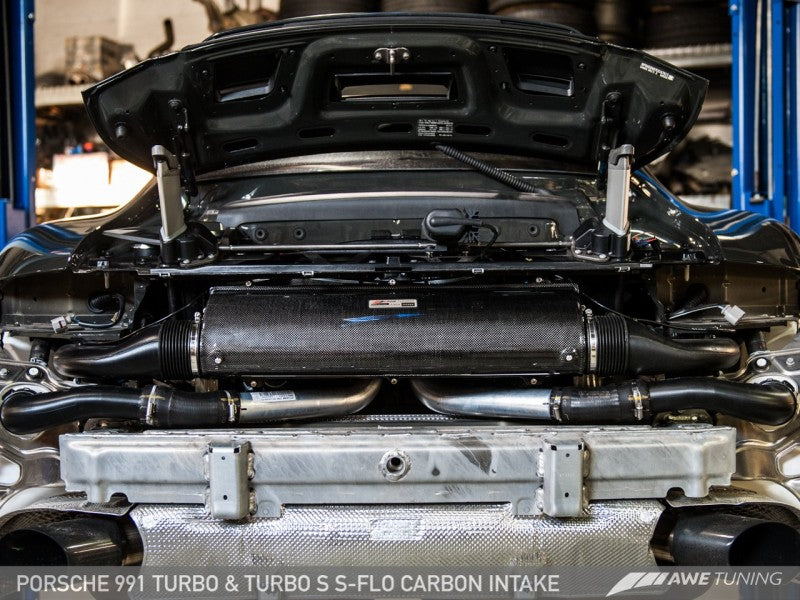 AWE Tuning Porsche 991 (991.2) Turbo and Turbo S S-FLO Carbon Intake - Mammoth Racing -