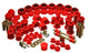 Energy Suspension 97-01 Ford Expedition/Navigator 4WD Red Hyper-Flex Master Bushing Set - Mammoth Racing -