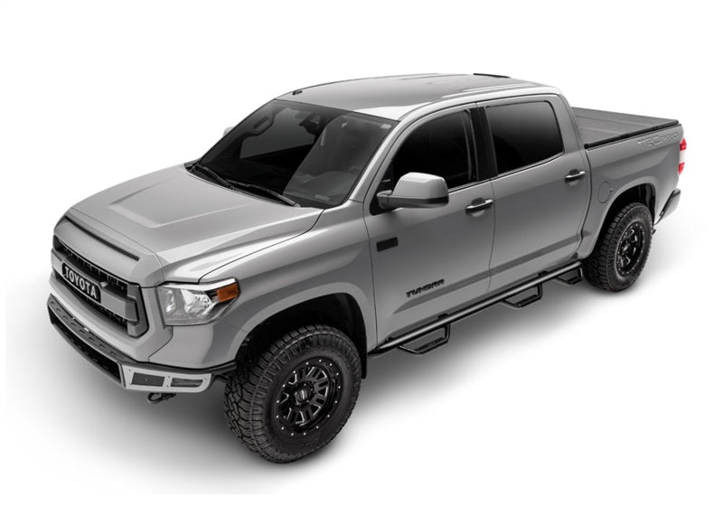 N-Fab Nerf Step 09-15.5 Dodge Ram 1500 Quad Cab 6.4ft Bed - Gloss Black - Bed Access - 3in - Mammoth Racing -