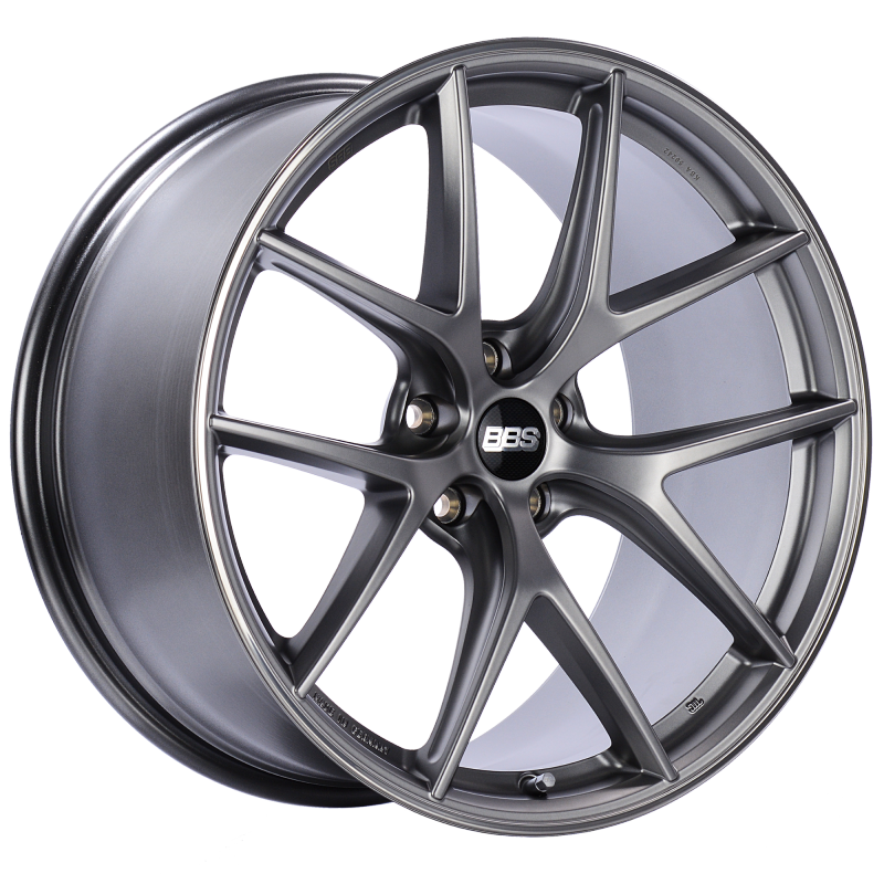 BBS CI-R 20x10 5x112 ET25 Platinum Silver Polished Rim Protector Wheel -82mm PFS/Clip Required - Mammoth Racing -