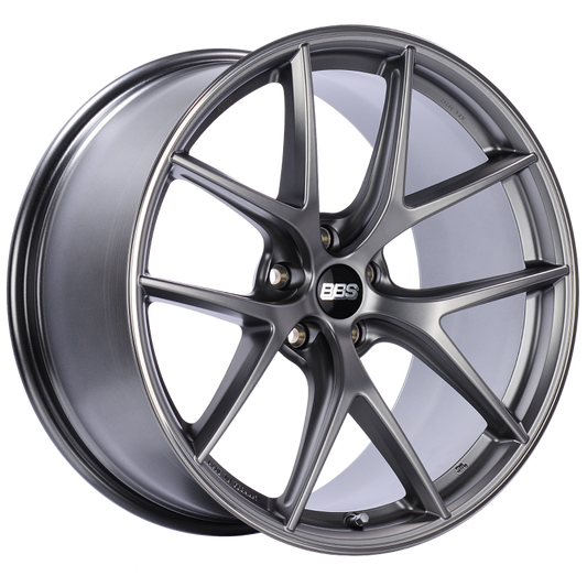 BBS CI-R 20x10 5x112 ET25 Platinum Silver Polished Rim Protector Wheel -82mm PFS/Clip Required - Mammoth Racing -