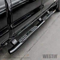 Westin 19-20 Chevrolet/GMC Silverado/Sierra 1500 Double Cab PRO TRAXX 4 Oval Nerf Step Bars - Black - Mammoth Racing -
