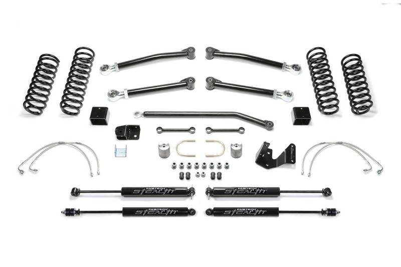 Fabtech 07-18 Jeep JK 4-Door 3in Trail Ii w/Stealth - Mammoth Racing -