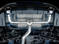 AWE Subaru BRZ/ Toyota GR86/ Toyota 86 Track Edition Cat-Back Exhaust- Chrome Silver Tips - Mammoth Racing -