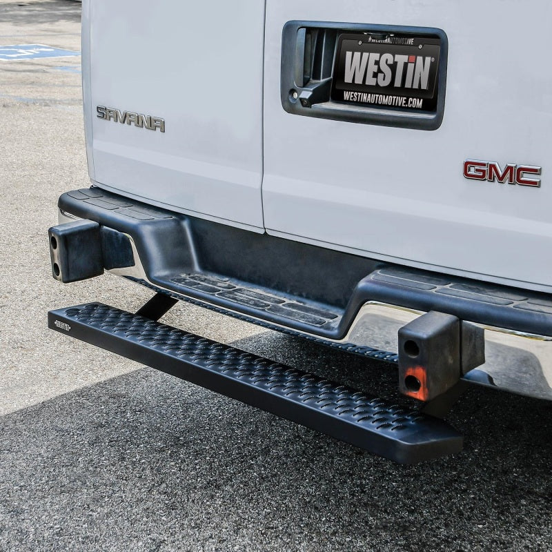 Westin Ford Transit Van 150/250/350 (Single 54in. Pass Door) Grate Steps Running Boards - Tex. Blk - Mammoth Racing -