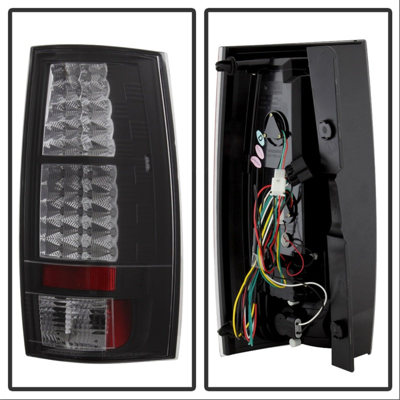Spyder Chevy Suburban/GMC Yukon/Yukon Denali 07-14 LED Tail Lights Blk ALT-YD-CSUB07-LED-BK - Mammoth Racing -