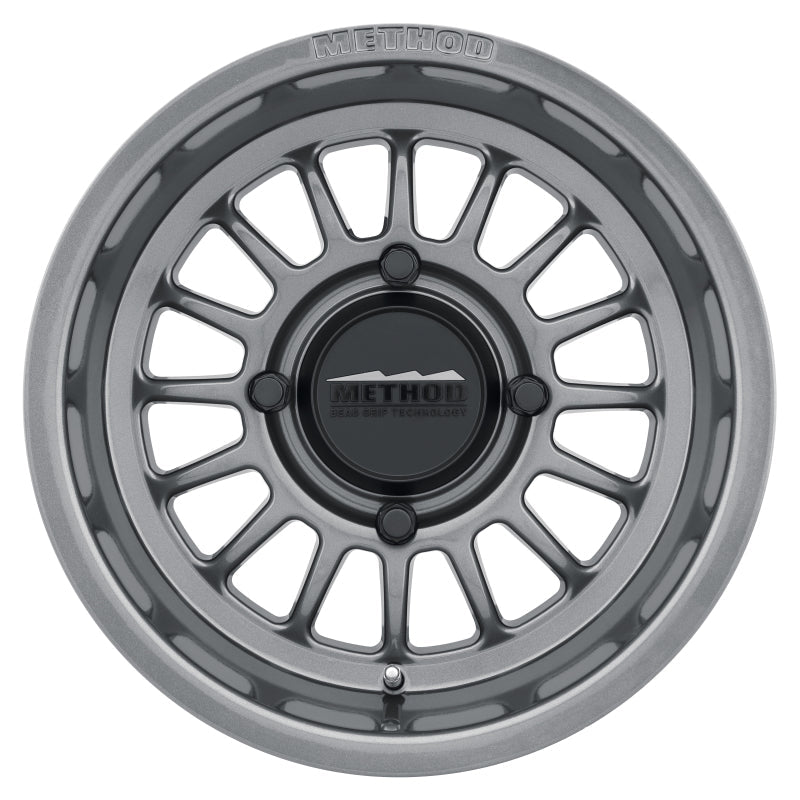 Method Mr411 15x10 6+4/+25mm Offset 4x136 106.25mm CB Gloss Titanium Wheel - Mammoth Racing -