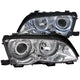 ANZO 2002-2005 BMW 3 Series E46 Projector Headlights w/ Halo Chrome - Mammoth Racing -
