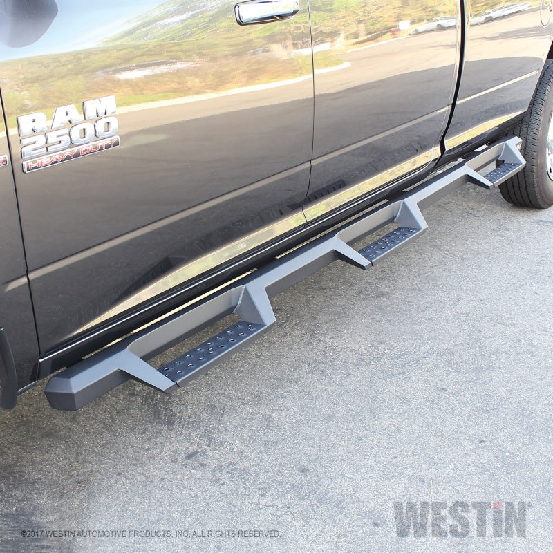 Westin 10-18 RAM 2500/3500 CC 8ft Bed Excl. Dually HDX Drop W2W Nerf Step Bars - Tex. Blk - Mammoth Racing -