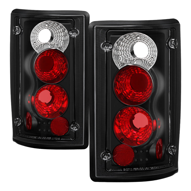 Spyder Ford Excursion 00-06/Econoline 150/250/350/450/550 95-06 Euro Tail Lights Blk ALT-YD-FEC00-BK - Mammoth Racing -