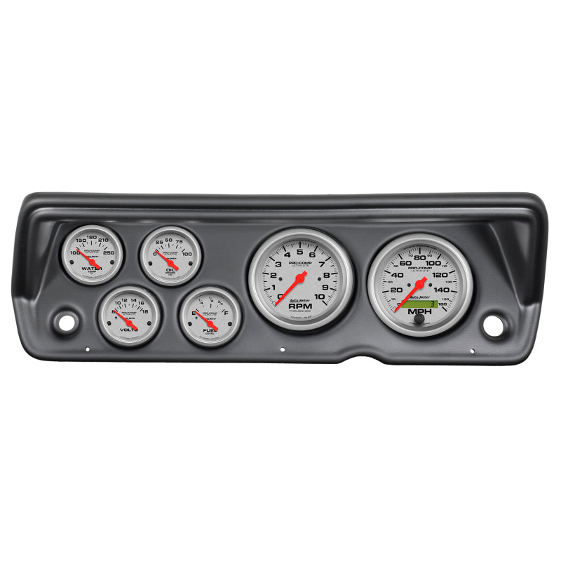 Autometer Ultra-Lite 70-76 Duster/ Demon/ Dart Dash Kit 6pc Tach / MPH / Fuel / Oil / Wtmp / Volt - My Store