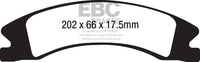 EBC 15+ Cadillac Escalade Ext/Esv 6.2 2WD Yellowstuff Front Brake Pads - My Store