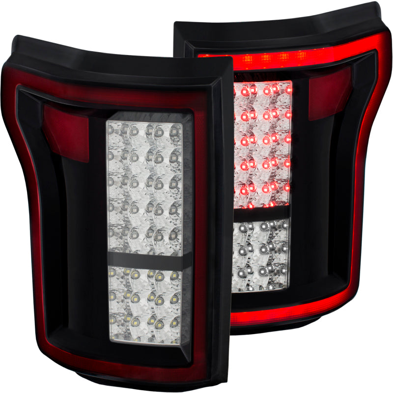 ANZO 2015-2016 Ford F-150 LED Taillights Red/Clear - Mammoth Racing -