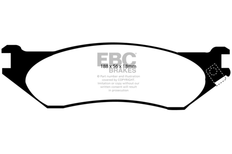 EBC 04-06 Dodge Durango 3.7 Yellowstuff Front Brake Pads - My Store