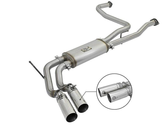 aFe Rebel Series 3in SS Cat-Back Exhaust System w/ Polished Tip 04-15 Nissan Titan V8 5.6L - My Store