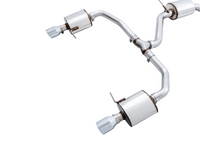 AWE Tuning 18-21 Volkswagen Jetta GLI Mk7 Touring Exhaust - Chrome Silver Tips (Fits High-Flow DP) - Mammoth Racing -