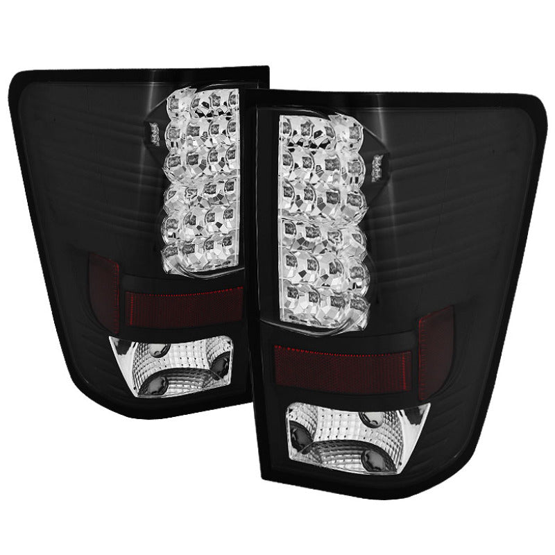 Spyder Nissan Titan 04-14 LED Tail Lights Black ALT-YD-NTI04-LED-BK - Mammoth Racing -