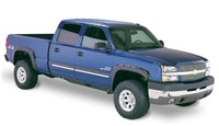 Bushwacker 21-22 Chevrolet Colorado 74in. Bed Fleetside FF Pocket Style Flares 4pc - Smooth Black - Mammoth Racing -
