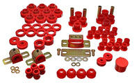 Energy Suspension 80-86 Jeep CJ7 Red Hyper-Flex Master Bushing Set - Mammoth Racing -
