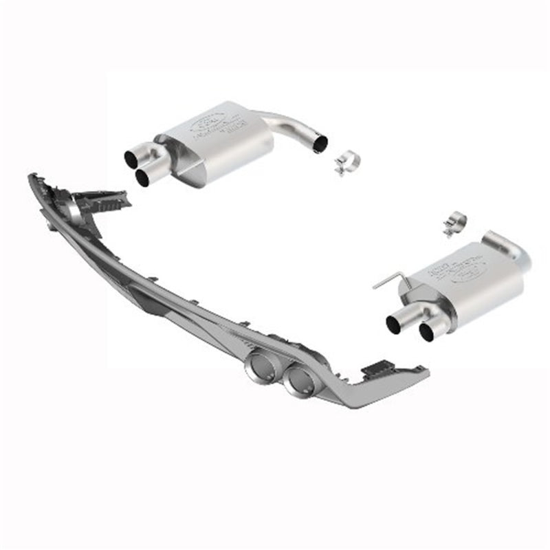 Ford Racing 2015 Ford Mustang 5.0L Touring Muffler Kit w/ GT350 Tips - Mammoth Racing -
