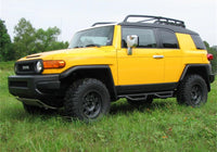 N-Fab Nerf Step 06-17 Toyota FJ Cruiser SUV 4 Door - Tex. Black - W2W - 2in - Mammoth Racing -