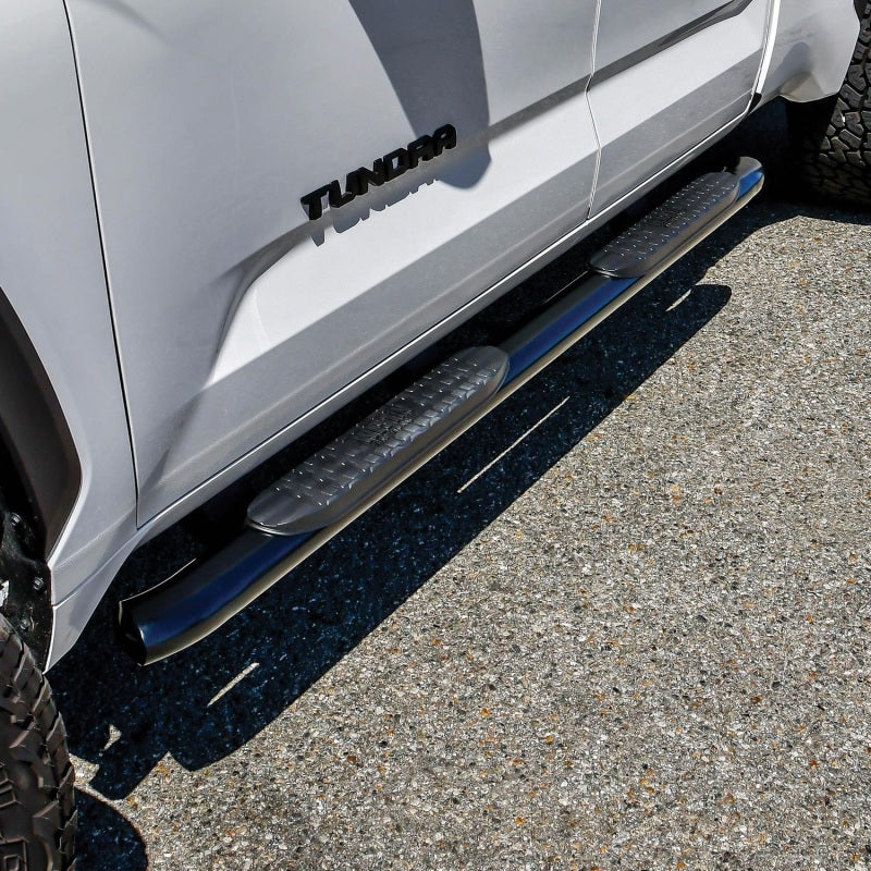 Westin 2022 Toyota Tundra Double Cab PRO TRAXX 4 Oval Nerf Step Bars - Black - Mammoth Racing -
