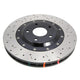 DBA 94-04 Ford Mustang Cobra Premium Front Drilled & Slotted 5000 Series Rotor w/ Black Hat - Mammoth Racing -