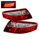 Xtune Porsche 911 996 ( Non 4S. Turbo. GT3 ) 99-04 LED Tail Lights Red Clear ALT-ON-P99699-LED-RC - Mammoth Racing -