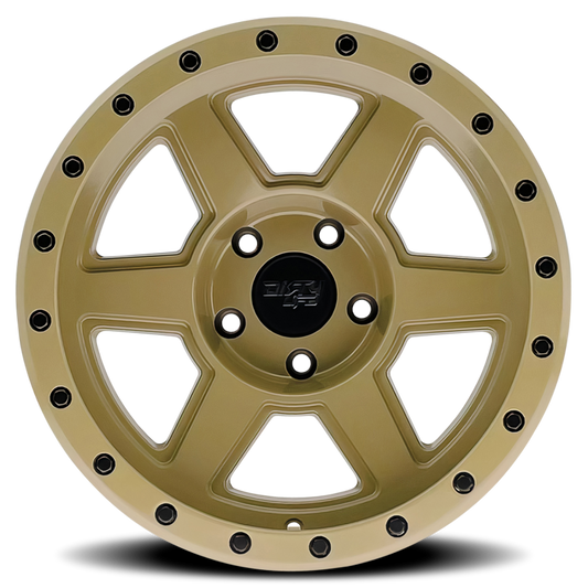 Dirty Life 9315 Compound 17x9 / 6x139.7 BP / -12mm Offset / 106mm Hub Desert Sand Wheel - Mammoth Racing -