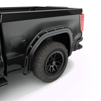 EGR 19-23 Gmc Sierra 1500 Painted To Code Traditional Bolt-On Look Fender Flares Black Set Of 4 - Mammoth Racing -