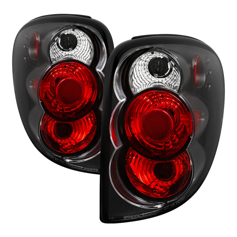 Spyder Dodge Caravan/Grand Caravan 01-07 Euro Style Tail Lights Black ALT-YD-DC01-BK - Mammoth Racing -