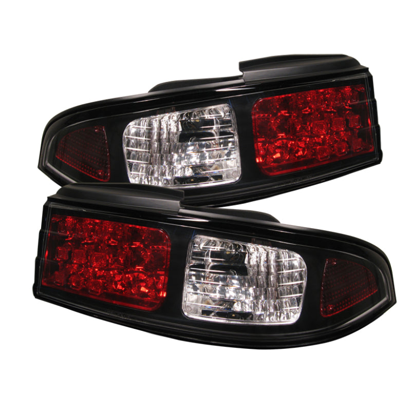 Spyder Nissan 240SX 95-98 LED Tail Lights Black ALT-YD-N240SX95-LED-BK - Mammoth Racing -
