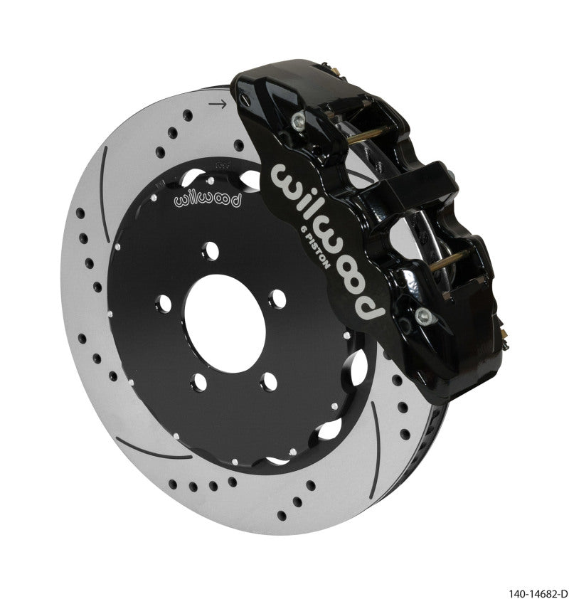 Wilwood Aero6 Front Big Brake Kit 14.00in Black 03-11 Crown Victoria - My Store