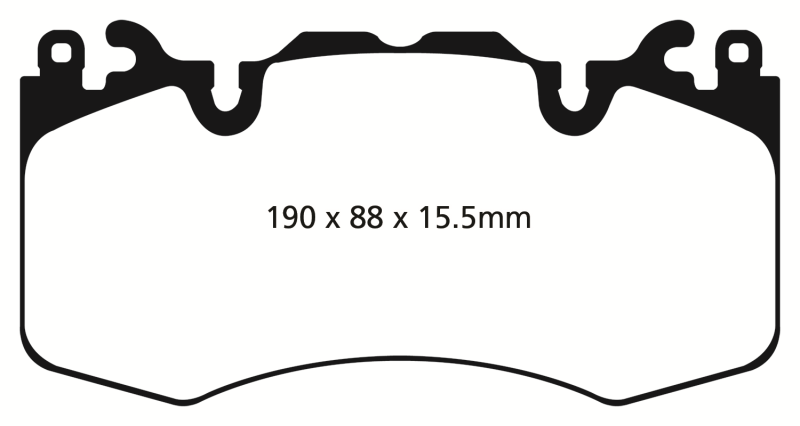 EBC 13+ Land Rover Range Rover 3.0 Supercharged Yellowstuff Front Brake Pads - My Store