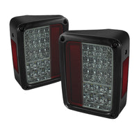 Spyder Jeep Wrangler 07-15 LED Tail Lights Smoke ALT-YD-JWA07-LED-SM - Mammoth Racing -