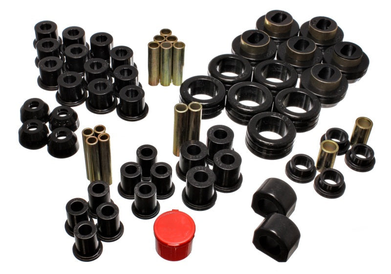Energy Suspension 81-87 Chevy/GMC 4WD (W/ Stock Front Springs) Black Hyper-flex Master Bushing Set - Mammoth Racing -