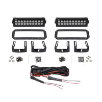 Westin HDX Flush Mount B-FORCE LED Light Kit (Set of 2) w/wiring harness - Black - Mammoth Racing -