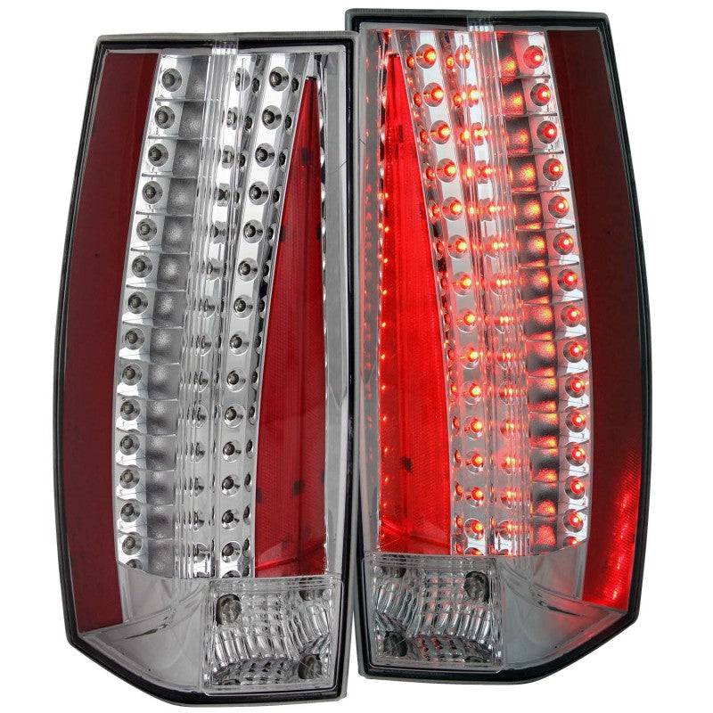 ANZO 2007-2011 Cadillac Escalade LED Taillights Chrome - Mammoth Racing -