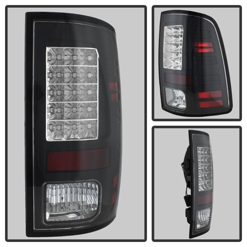 Spyder Dodge Ram 1500 13-14/Ram 2500 13-14 LED Tail Lights LED Model only - Blk ALT-YD-DRAM13-LED-BK - Mammoth Racing -