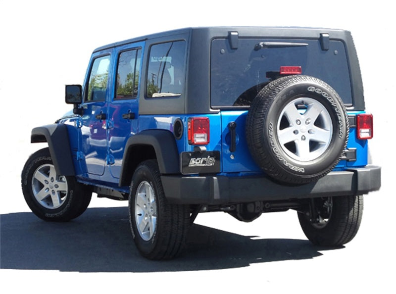 Borla 12-15 Jeep Wrangler 3.6L V6 Auto/Manual Trans Turndown Tip Dual Left Rear Exit Exhaust - My Store
